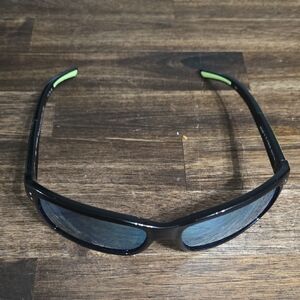 Black Sunglasses with Green Accents